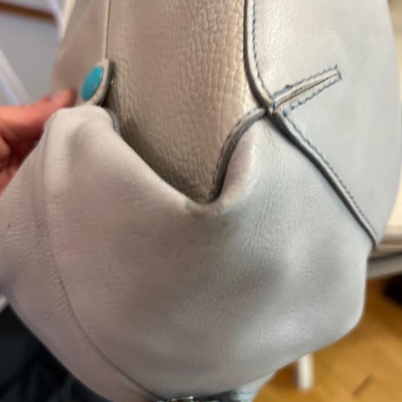 Gabs Flat Bag in Grey and Blue - Picture 7 of 12